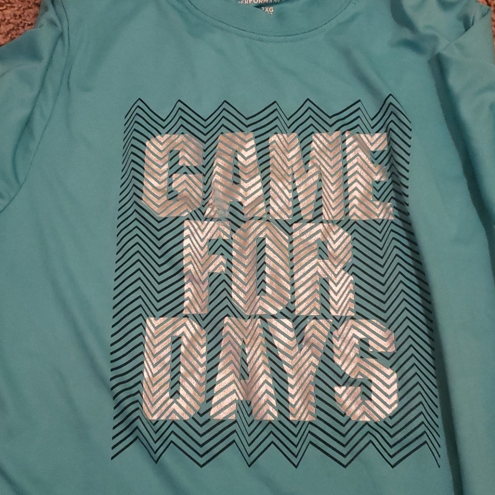 Boys size 18 Blue Athletic Works shirt